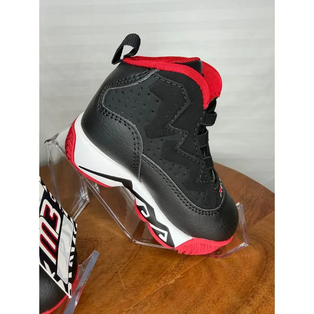NWT Fila MB Infant Basketball Shoes Black Red Size 5 MSRP $50